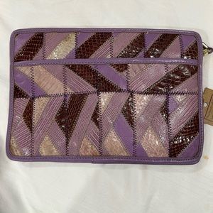 Vintage snakeskin clutch/bag